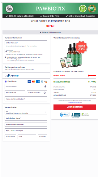 Pawbiotix order page
